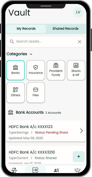 Vault - Securely store your financials organised